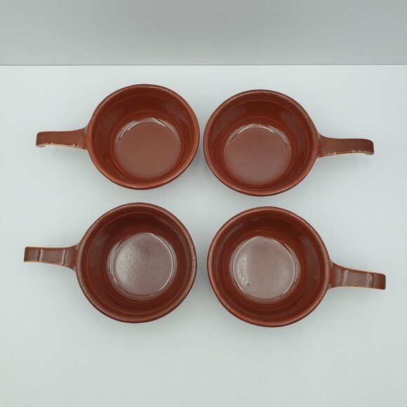 Taylor Smith & Taylor Oven Serve Brown Individual French Casserole Dishes TS&T - Picture 3 of 8